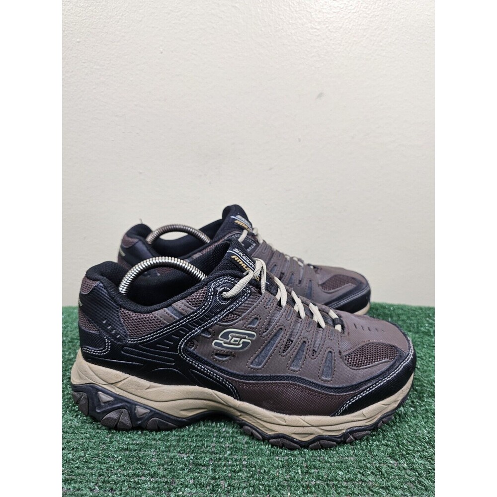 Skechers After Burn M. Fit Training Shoe Men's Size 10 Extra Wide Brown